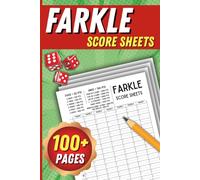 Farkle Score Sheets: Scorekeeping Made Easy - 100+ Sheets, Crisp Printing, Handy Size