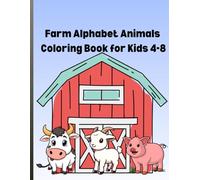 Farm Alphabet Animals Coloring Book for Kids 4-8