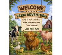 Farm Animal Activity Book for Kids Ages 3-6 - UK English: Colouring, Puzzles, Mazes & Fun Learning Activities