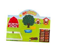 Farm Animal Animals Tessuto Story Board Set Wall Hanging Play Set for Kids