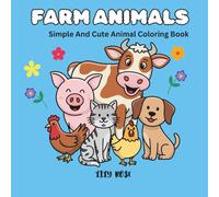Farm Animal: Simple & Cute Coloring Book