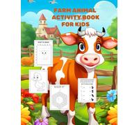 Farm Animals Activity Book: Learning Skills Age 6-10