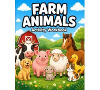 Farm Animals Activity Workbook: Read, Trace, Write and Color for Preschool and Kindergarten Kids Ages 3-6