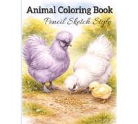 Farm Animals Coloring Book: 49 Realistic Pencil Sketch Farm Animals for Relaxing Coloring | Stress Relief Coloring Book for Adults and Teens
