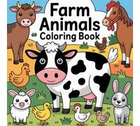 Farm Animals Coloring Book: 50 Beautiful Coloring Pages with Cute Farm Animals for Kids