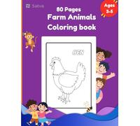 Farm Animals Coloring Book for Kids Ages 3-5: Fun and Cute Barnyard Friends to Color, Adorable Farm Animal Coloring Fun for Toddlers and Preschoolers