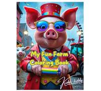 Farm Animals Coloring Book for Kids Ages 3-6: Cute and Easy Farmyard Animal Coloring Pages with Cows, Pigs, Horses, Chickens: A Fun Early Learning and ... and Kids | Simple Barnyard Animal Design