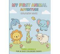 Farm Animals Coloring Book for Kids Ages 4-8: Fun & Easy Coloring Pages with Cute Farm Animals