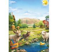 Farm Animals Coloring & learning book for Kids Ages 4-8