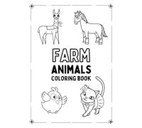 Farm Animals Coloring Worksheet Set