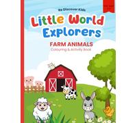 Farm Animals Colouring and Activity Book for Kids 3-5: Fun and Easy Colouring Pages, Tracing, Counting and Learning Activities for Preschool and Toddlers