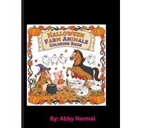 Farm Animals Halloween Coloring Book