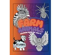 Farm Animals Positive Affirmations Coloring Book for Adults