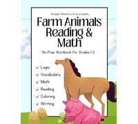 Farm Animals Reading & Math: No-Prep Workbook for Grades 1-2