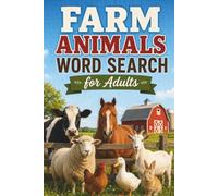 Farm Animals Word Search for Adults: Puzzle Book with Country Life Words and Solutions