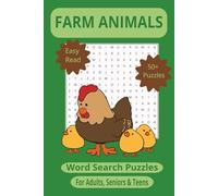 Farm Animals Word Search Puzzle Book: 55Puzzles Featuring Barnyard Life & Country Charm for Adults, Seniors & Teens