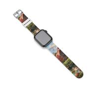 Farm Cottage Life - Cinturino di ricambio in silicone compatibile con Apple Watch, 38mm/40mm, Acciaio inossidabile, Ametista