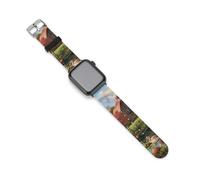 Farm Cottage Life - Cinturino di ricambio in silicone compatibile con Apple Watch, 42mm/44mm, Acciaio inossidabile, Ametista