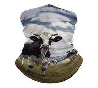 Farm Cow Pictures Scaldacollo Stampato Protezione del Viso Unisex Bandana per attività Motocicletta Uomo 25X50Cm