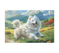Farm Cute West Highland White Terrier Rompicapo 1000 Pezzi Cinque Terre Per Famiglie Cartone Spesso Senza Polvere Per Riunioni Familiari Da Passatempo Con Poster Incluso 1000 PCS/75x50cm
