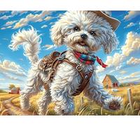 Farm Cute West Highland White Terrier Rompicapo 1000 Pezzi Per Regalo Di Halloween Cartone Rigido Per Adulti Luminous Enchanted Beasts Tema Horror Per Feste Con Amici Edizione Limitata Top Vendita 100