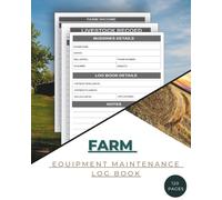 Farm Equipment Maintenance Log Book | farm management record keeping book