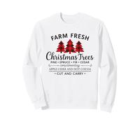 Farm Fresh Christmas Plaid Trees Rustic Holidays Winter Xmas Felpa