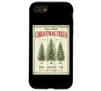 Farm Fresh Christmas Trees Pino Abete Abete Cartello Custodia per iPhone SE (2020) / 7/8