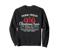Farm Fresh Christmas Trees Plaid Tree Rustic Farmhouse Xmas Felpa