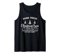 Farm Fresh Christmas Trees Retro Rustic Farmhouse Xmas Canotta
