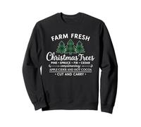 Farm Fresh Christmas Trees Vintage Plaid Tree Farmhouse Xmas Felpa