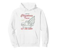 Farm Fresh Christmas Trees Vintage Truck Holiday Pine Inverno Felpa con Cappuccio