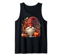 Farm Fresh Pumpkin GNOME Women Men Cute Thanksgiving Fall Canotta