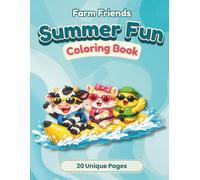 Farm Friends: Summer Fun Coloring Book: Tropical Beach Adventures with Farm Animals