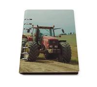 Farm House Tractor Loaded Hay Stampato Ricaricabile Notebook Binders 90 Fogli College a Righe Diari Quaderni 17,5 x 22,9 cm