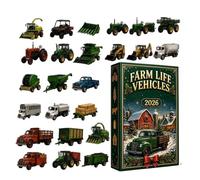 Farm Life Vehicles Christmas Advent Calendars 2026, 2D Acrylic Ornaments
