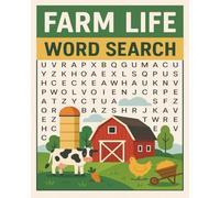 Farm Life Word Search: Easy-To-Read Word Searches about Farming, Crops, and Animals | 50+ Puzzles Farm-Themed
