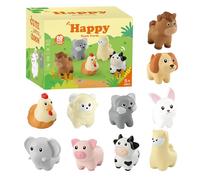 Farm Matching Toy, Soft Animal Puzzle Set, Early Learning Fine Motor Skill Toy, Compact Sensory Match Game, Ideal for Children, Aged 3+, Living Room, Preschool and Playroom