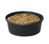 Farm & Pet Feēd Trough - Ďurable Round Feeder, Won't Rust Or Crack, Lightweight For Easy Carrying And Cleaning, All-Weather Bowl For Horses, Goats, Dogs, And Outdoor Cats