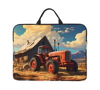 Farm Red Tractor Prints, custodia per laptop da 14 pollici, impermeabile e antiurto, adatta per ufficio, lavoro, viaggi di lavoro e viaggi quotidiani.