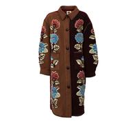 FARM Rio - Cappotto lungo con motivo floreale - - Coats - Donna - Multicolore - S