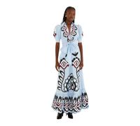 FARM Rio - Elegante Maxi Abito - - Dresses - Donna - Blu - S