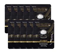 Farm Stay - Black Snail & Peptide9 Perfect Cream Mask - 10pezzi