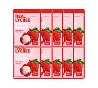 Farm Stay - Real Essence Mask - 1pc - Lychee (10ea) Set
