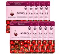 Farm Stay - Visible Difference Mask Sheet - Acerola - 1pc (10ea) Set