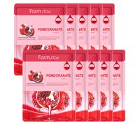 Farm Stay - Visible Difference Mask Sheet - Pomegranate - 1pc (10ea) Set