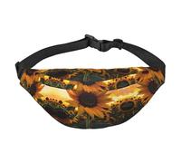 Farm Sunflower - Marsupio a tracolla grande, alla moda, da viaggio, casual, per ragazzi, adatto per sport, corsa, ciclismo, viaggi, pesca