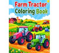 Farm Tractor Coloring Book
