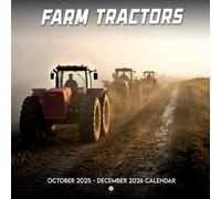 Farm Tractors 2026 Calendar: Working tractors across peaceful rural scenes