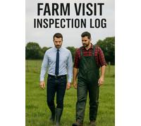 Farm Visit Inspection Log Book: Simple 80-Page Farm Visitor & Inspection Record Log | Agriculture Notebook for Smallholders, Livestock Farms & Land Managers